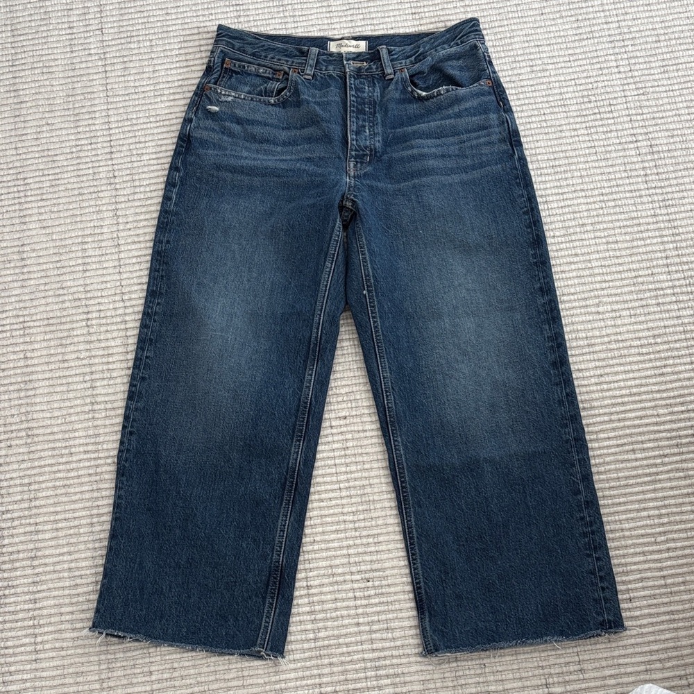 Madewell Dark Blue Straight Leg Jeans